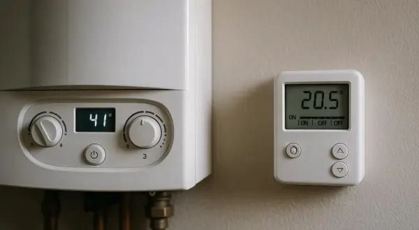 Termostat pokazuje 20.5°C, a piec gazowy 41°C. Zastanawiasz się, jak często powinien włączyć się piec gazowy, by utrzymać komfort?