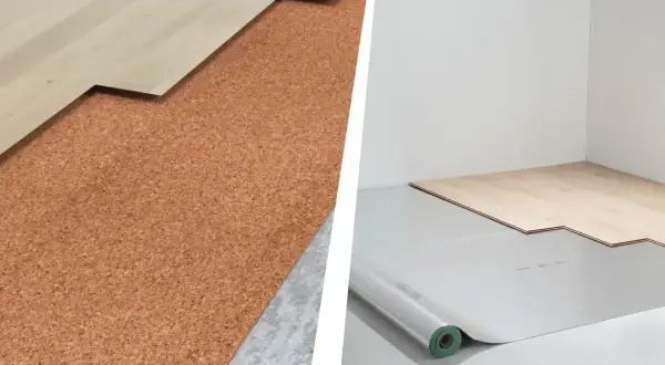 Dwa rodzaje podkładów pod panele winylowe: korek i folia. Wybór zależy od potrzeb.