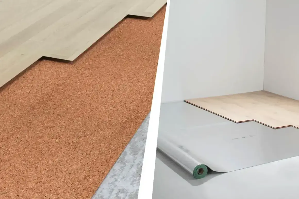 Dwa rodzaje podkładów pod panele winylowe: korek i folia. Wybór zależy od potrzeb.
