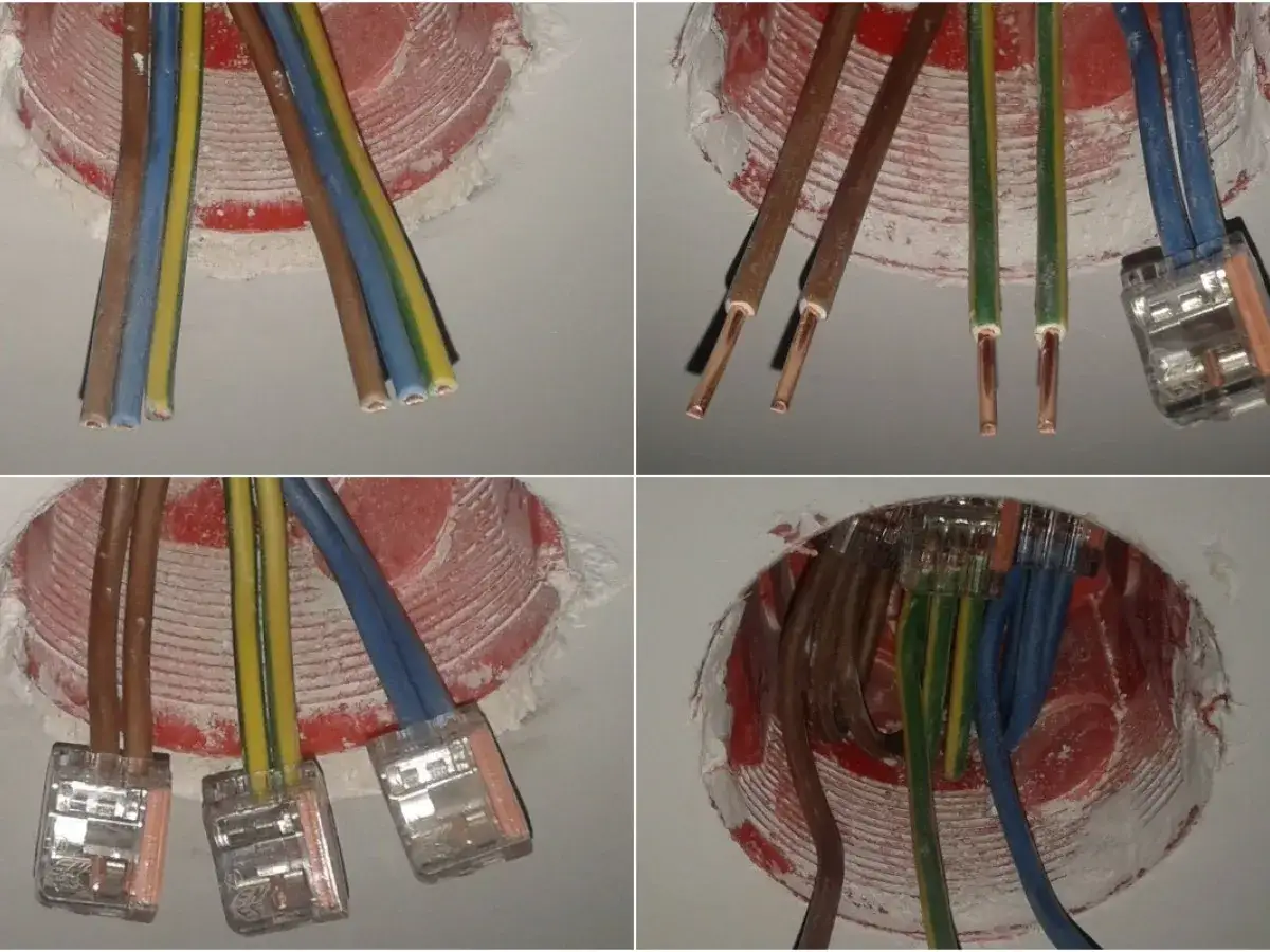 Jak przenieść gniazdko bez kucia? Zobacz, jak połączyć przewody elektryczne za pomocą szybkozłączek w puszce instalacyjnej.