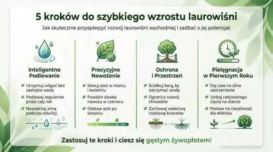 Laurowiśnia na żywopłot - tempo wzrostu, sadzenie i cięcie